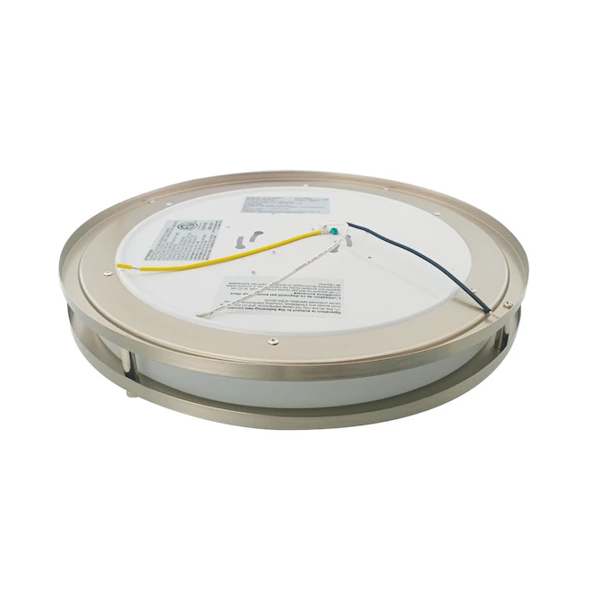 Project Source Round Flush Mount Ceiling Light - LED - 14-in - Metal/Acrylic - Brushed Nickel 6 Project Source Round Flush Mount Ceiling Light - LED - 14-in - Metal/Acrylic - Brushed Nickel - Image 4