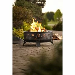 Style Selections Fire Pit - Antique Steel - Wood Burning - 21 21/32-in H x 30-in W x 30-in D -STYLE SELECTIONS Shop 11875021c L