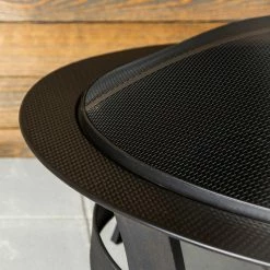 Outdoor Wood Fireplace - 19" x 35" - Steel - Black 8 Outdoor Wood Fireplace - 19" x 35" - Steel - Black -STYLE SELECTIONS Shop 11875022c L