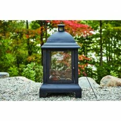 Style Selections Steel Outdoor Fireplace - 24 x 44-in - Black -STYLE SELECTIONS Shop 11875023c L