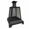 Style Selections Black Outdoor Square Wood Fireplace - 27.5-in -STYLE SELECTIONS Shop 11875028 L