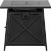 Bali Outdoor Fire Pit - Black - Steel - 50,000-BTU - 24 51/64-in H x 28-in W x 28-in D -STYLE SELECTIONS Shop 11875029 L