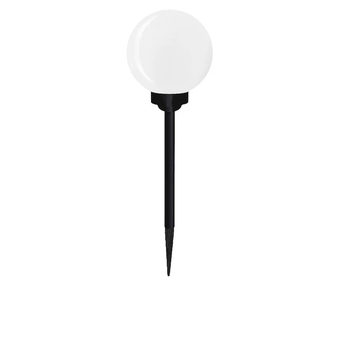 Solar Landscape Light Ball Stake - Plastic 5.91-in Silver 3 Solar Landscape Light Ball Stake - Plastic 5.91-in Silver