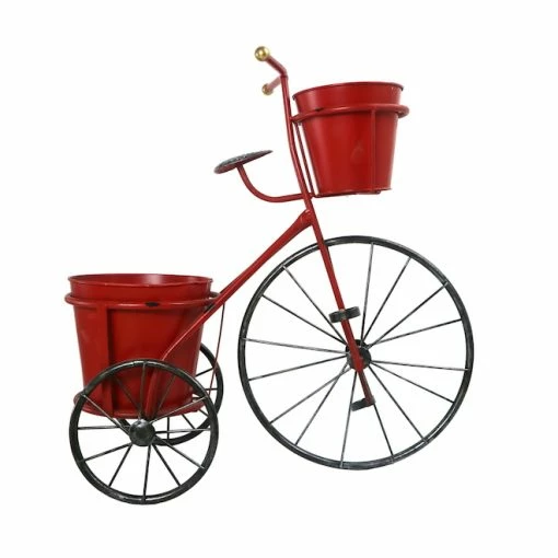 Style Selections 1-Pack 19.69-in x 20-in Red Metal Planter 7 Style Selections 1-Pack 19.69-in x 20-in Red Metal Planter -STYLE SELECTIONS Shop 18835037 L