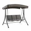 Style Selections 3-Seater Swing with Canopy - Steel - Grey -STYLE SELECTIONS Shop 20235067 L