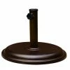 Style Selections Brown Steel Round Umbrella Base - 15.7-in x 13-in -STYLE SELECTIONS Shop 20235110 L