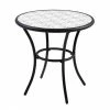 Style Selections Melrose 28-in Black Steel Round Bistro Table -STYLE SELECTIONS Shop 20235157 L
