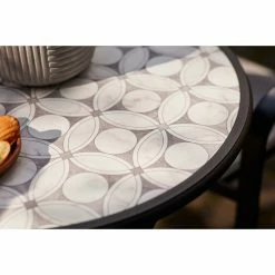 Style Selections Melrose 28-in Black Steel Round Bistro Table -STYLE SELECTIONS Shop 20235157b L