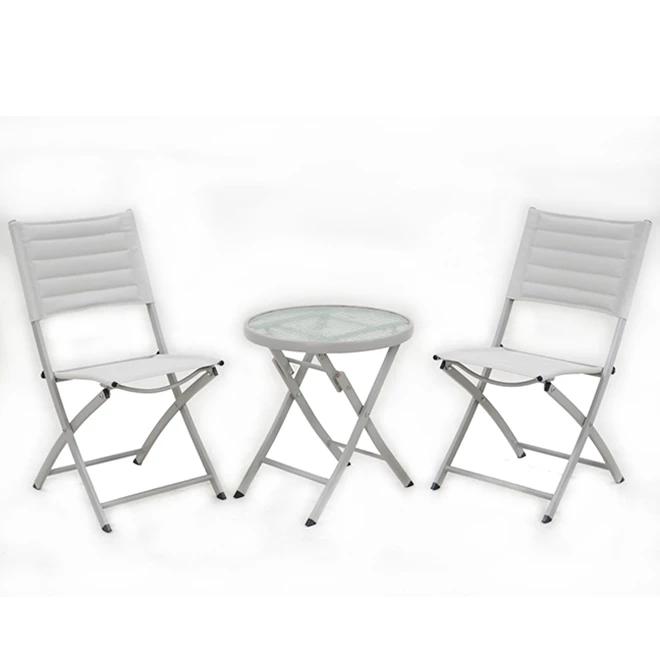 Style Selections 3-Piece Bistro Set with Foldable Chairs 3 Style Selections 3-Piece Bistro Set with Foldable Chairs