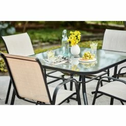 Style Selections 42-in Pelham Bay Square Glass and Black Metal Table 9 Style Selections 42-in Pelham Bay Square Glass and Black Metal Table -STYLE SELECTIONS Shop 30736975d L