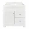 Style Selections Ellenbee Bathroom Vanity with Top White 30-in -STYLE SELECTIONS Shop 31915078 L