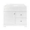 Style Selections Ellenbee Bathroom Vanity with Top - White - 1-Door/2-Drawer - 36-in -STYLE SELECTIONS Shop 31915079 L