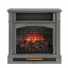 Style Selections Infrared Electric Fireplace with Shelf - 33-in x 33.75-in - 1500 W - Ash Grey -STYLE SELECTIONS Shop 32255007 L