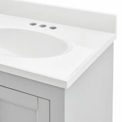 Style Selections Lowry Bathroom Vanity with Mirror - Light Grey - 25-in W x 19-in D x 37-in H -STYLE SELECTIONS Shop 32255010c L