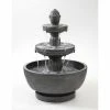 Style Selections Infinity 21.85-in H Resin 3-Tier Outdoor Fountain with Bowl - Grey -STYLE SELECTIONS Shop 33905500 L