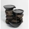 Infinity 3-Tier Outdoor Fountain - 17.13-in - Resin - Brown -STYLE SELECTIONS Shop 33905501 L