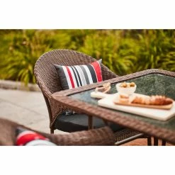 Style Selections Spruce Hills Brown Wicker Stackable Patio Chair -STYLE SELECTIONS Shop 41355012c L