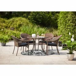 Style Selections Spruce Hills 39 1/2-in Tempered Glass Round Patio Dining Table 8 Style Selections Spruce Hills 39 1/2-in Tempered Glass Round Patio Dining Table -STYLE SELECTIONS Shop 41355019c L
