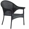 Valleydale Wicker Patio Chair - Stackable - Black -STYLE SELECTIONS Shop 41355022 L