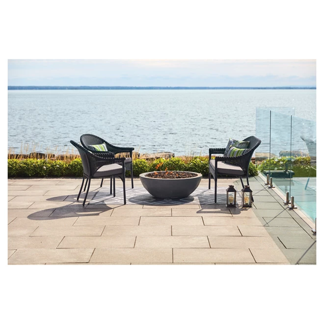 Patio Loveseat - Woven Wicker - Black 4 Patio Loveseat - Woven Wicker - Black - Image 2