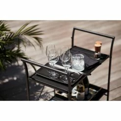 Style Selections Pelham Bay 33-in x 19-in Black Steel Foldable Patio Serving Cart -STYLE SELECTIONS Shop 41355036c L