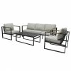 Style Selections 4-Pieces Dufferin Grey Steel Patio Conversation Set -STYLE SELECTIONS Shop 41355048 L