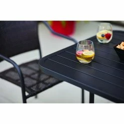 Style Selections Pelham Bay Black Steel Square Patio Bistro Table -STYLE SELECTIONS Shop 41535432c L