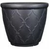 Style Selections Pot with Quatrefoil Design - 18.7-in - Polypropylene - Grey -STYLE SELECTIONS Shop 41535950 L