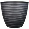 Style Selections Pot with Wavy Design - 15.3-in - Polypropylene - Grey 1 Style Selections Pot with Wavy Design - 15.3-in - Polypropylene - Grey -STYLE SELECTIONS Shop 41535951 L