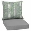 Style Selections Cabana Patio Chair Cushions - Deep Seat - 46.5-in x 24-in - Grey