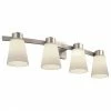 Portfolio Wall Sconce - Satin-Nickel Steel - 4-Light -STYLE SELECTIONS Shop 43105008 L