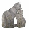 Garden Statue - Cats - 13.7" x 7.4" - Resin - Grey -STYLE SELECTIONS Shop 43225009 L