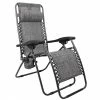 Style Selections Patio Lounge Chair - Relax Collection - Zero Gravity - Cup Holder - Grey -STYLE SELECTIONS Shop 44315005 L