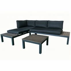 Style Selections Maven Outdoor Furniture - Aluminum - 2 Pieces - Black
