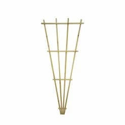 Style Selections 32-in x 72-in Brown Fan Garden Trellis