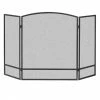 Steel Fireplace Screen - 3-Panel - 47.87"x 28.9" - Black -STYLE SELECTIONS Shop 46715001 L