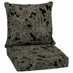 Style Selections Jacobean Outdoor Deep Seat Cushion - 24-in x 24-in