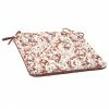 Style Selections 1-Piece Poet's Garden Red Geometric Seat Pad -STYLE SELECTIONS Shop 47235048 L