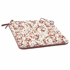 Style Selections 1-Piece Poet's Garden Red Geometric Seat Pad