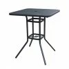 Style Selections Square Outdoor Table - Steel - 33-in x 33-in x 39-in - Matte Black -STYLE SELECTIONS Shop 47865000 L