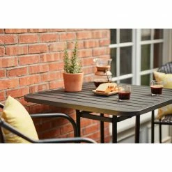 Style Selections Square Outdoor Table - Steel - 33-in x 33-in x 39-in - Matte Black 8 Style Selections Square Outdoor Table - Steel - 33-in x 33-in x 39-in - Matte Black -STYLE SELECTIONS Shop 47865000c L