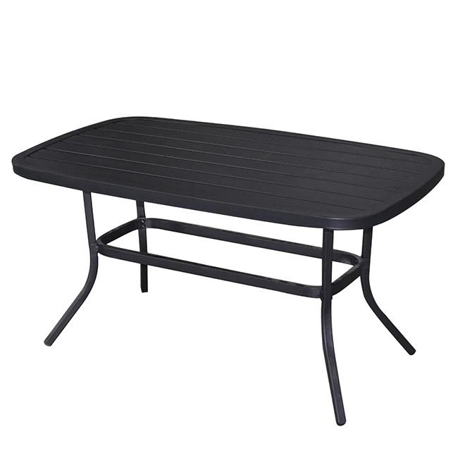 Style Selections Pelham Bay Outdoor Table with Round Corners - Steel - 40-in x 22.5-in x 20.25-in - Black 3 Style Selections Pelham Bay Outdoor Table with Round Corners - Steel - 40-in x 22.5-in x 20.25-in - Black