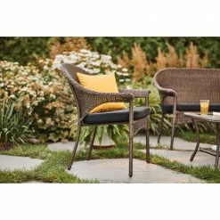 Style Selections 1-Piece Spruce Hills Black Patio Seat Pad -STYLE SELECTIONS Shop 48325009c L
