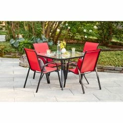 Style Selections Stackable Patio Chair - Powder-Coated Frame - Red 5 Style Selections Stackable Patio Chair - Powder-Coated Frame - Red -STYLE SELECTIONS Shop 48655023b L