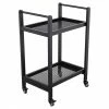Service Cart - 16.14" x 27.95" x 28.95" - Black -STYLE SELECTIONS Shop 48655034 L