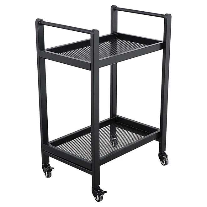 Service Cart - 16.14" x 27.95" x 28.95" - Black 3 Service Cart - 16.14" x 27.95" x 28.95" - Black