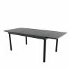 Style Selections Pelham Bay Outdoor Expandable Dinner Table in Matte Black Steel -STYLE SELECTIONS Shop 48655048 L