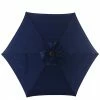 Style Selections Blue Fabric and Steel 7.5-ft Umbrella -STYLE SELECTIONS Shop 48655078 L