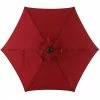 Style Selections 7.5-ft Red Steel Sun Umbrella -STYLE SELECTIONS Shop 48655079 L