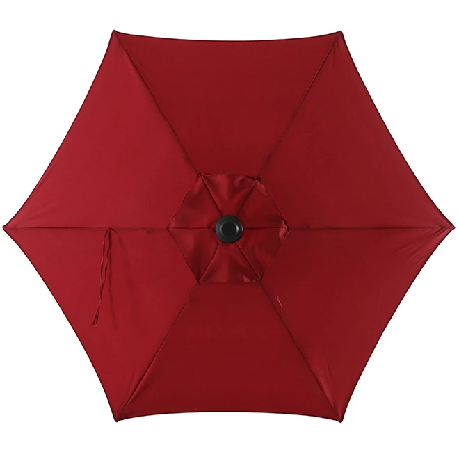 Style Selections 7.5-ft Red Steel Sun Umbrella 3 Style Selections 7.5-ft Red Steel Sun Umbrella